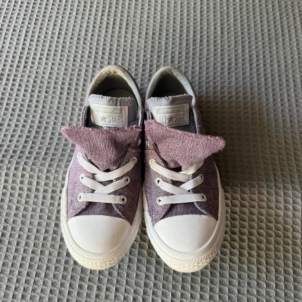 Converse‎ Chuck Taylor All Star Double Tongue Purple Sneakers Kids Size 2